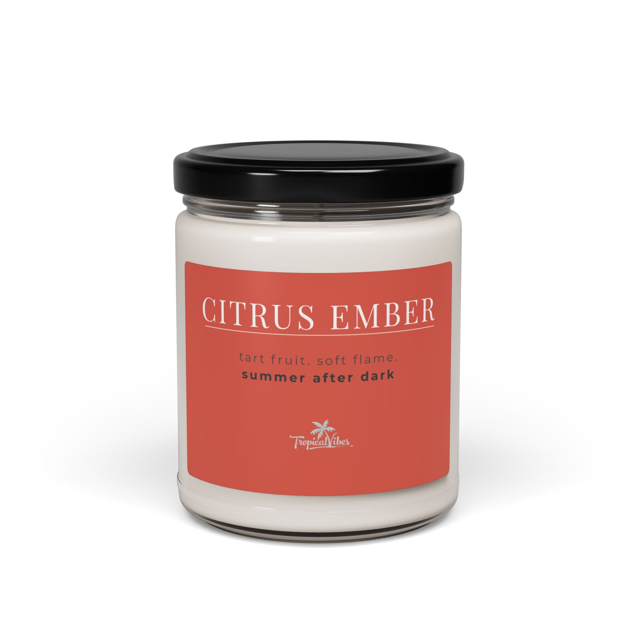 Citrus Ember Candle – Passionfruit & Smoked Citrus Scented Soy Blend (9 oz)