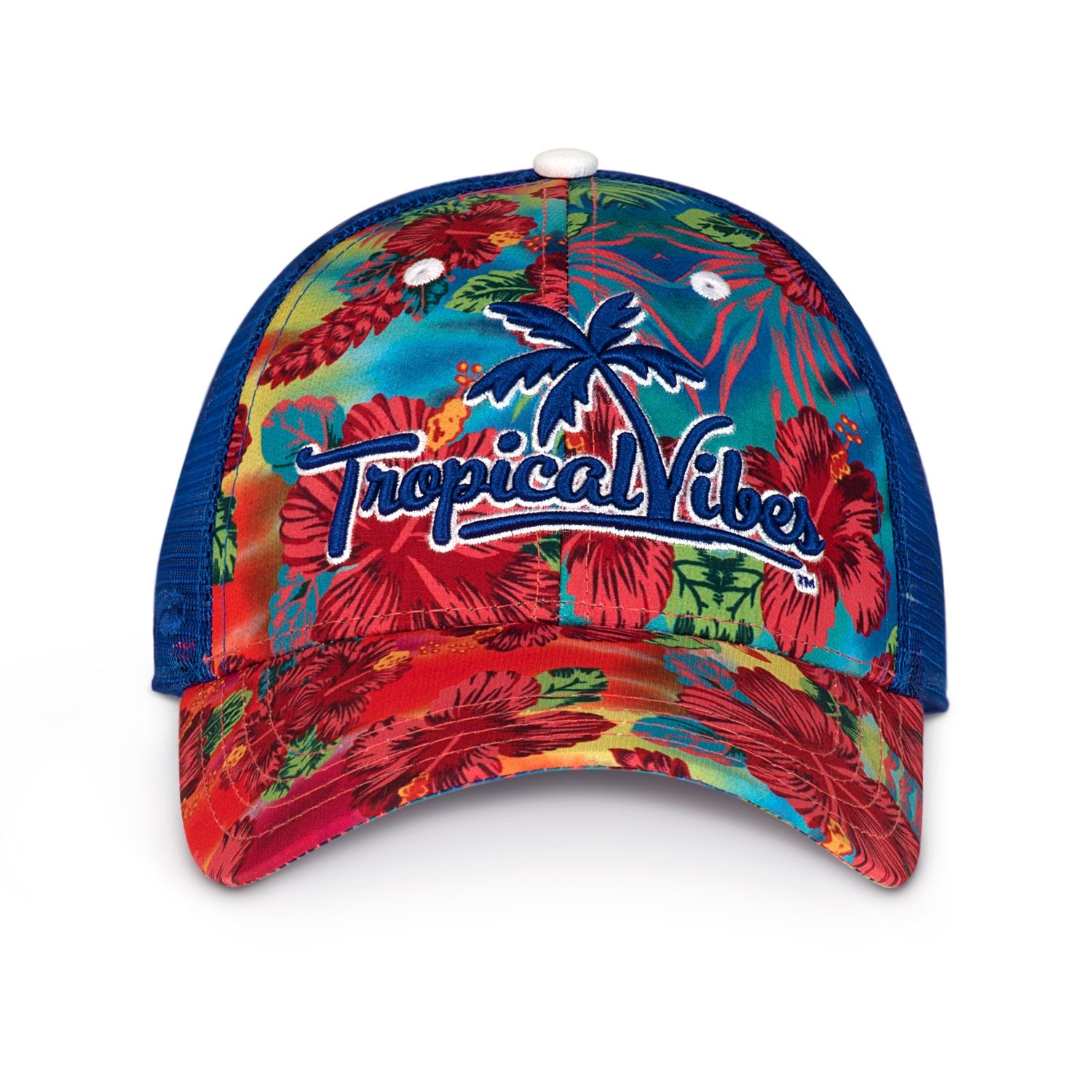 Structured Mesh Snapback Hat – UPF 50, Multicolor Pattern, Unisex