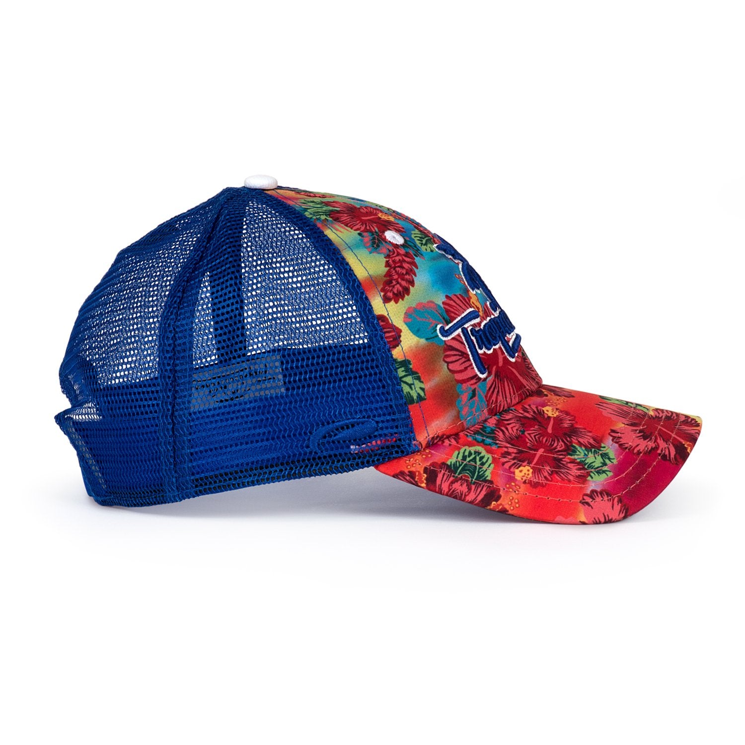 Structured Mesh Snapback Hat – UPF 50, Multicolor Pattern, Unisex