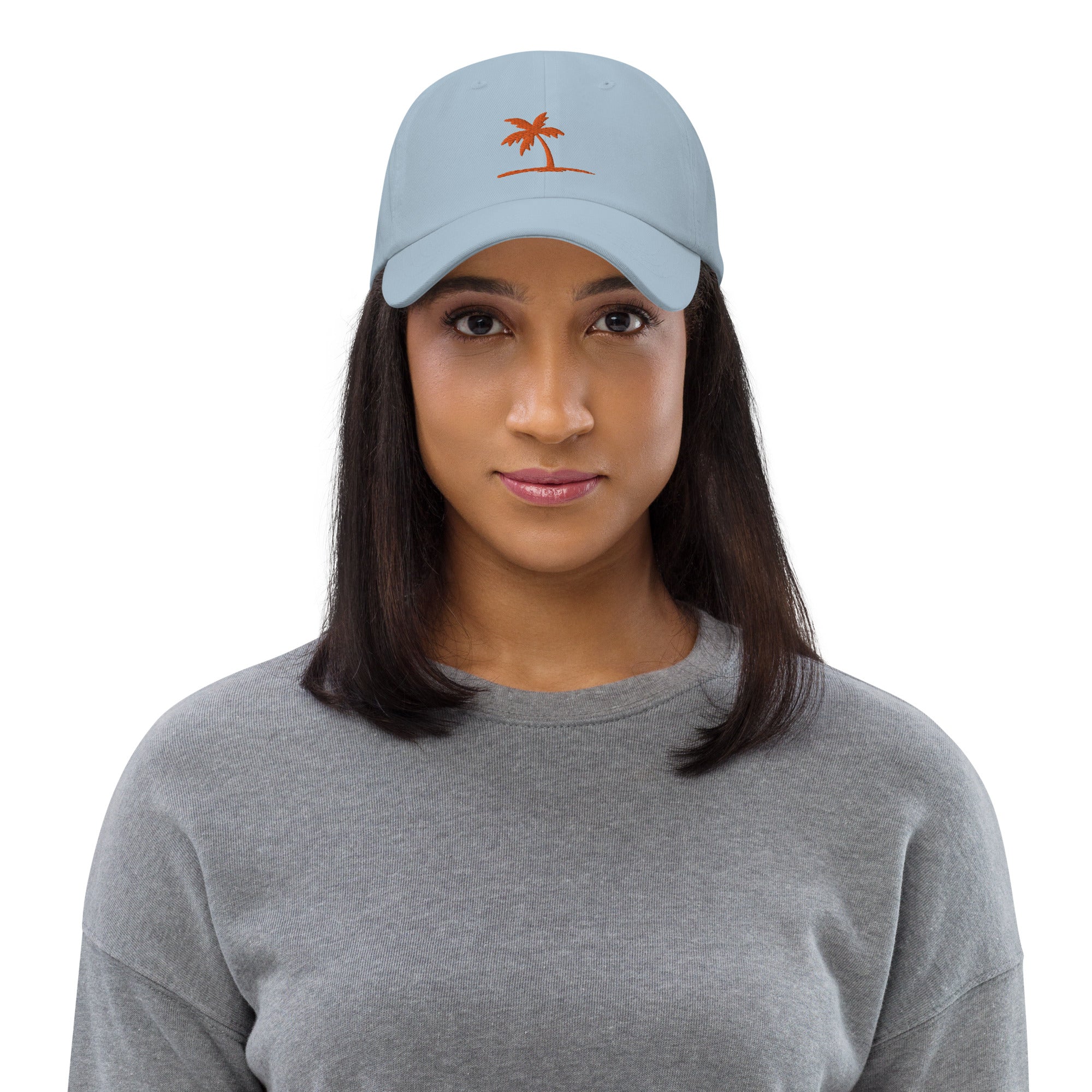 Women’s Baseball Cap – Embroidered Palm Logo (Orange Thread)