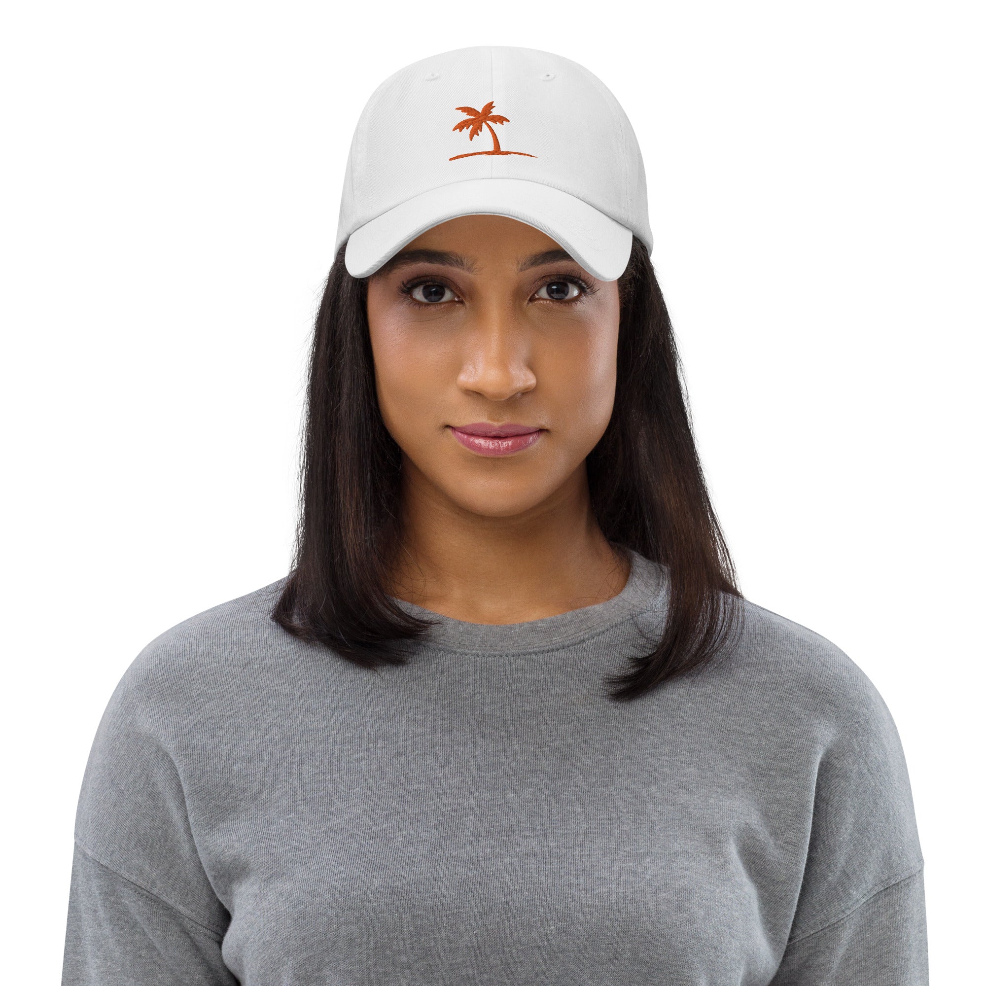 Women’s Baseball Cap – Embroidered Palm Logo (Orange Thread)