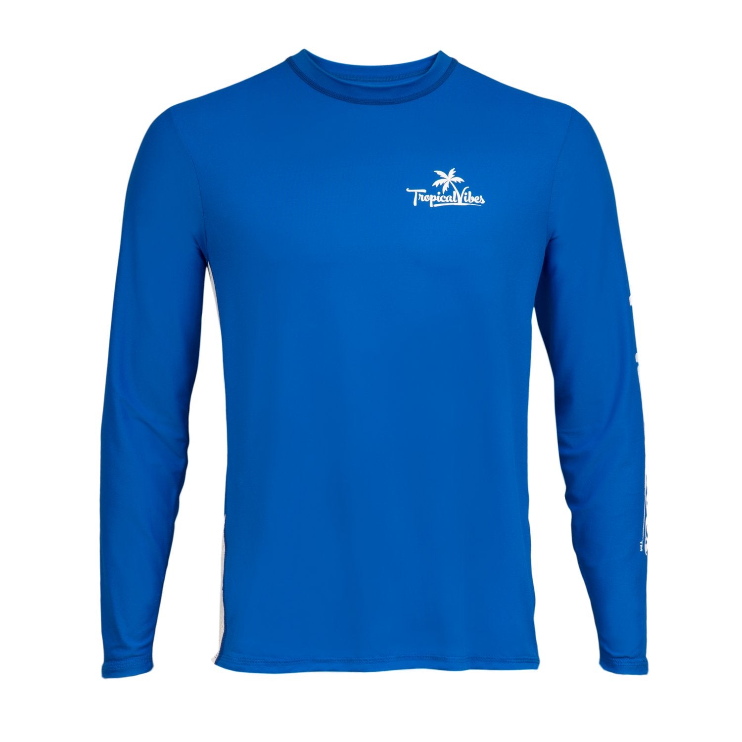 Men’s UPF 50+ Long Sleeve Shirt – Lightweight, Vented, Sun Protection (Blue)