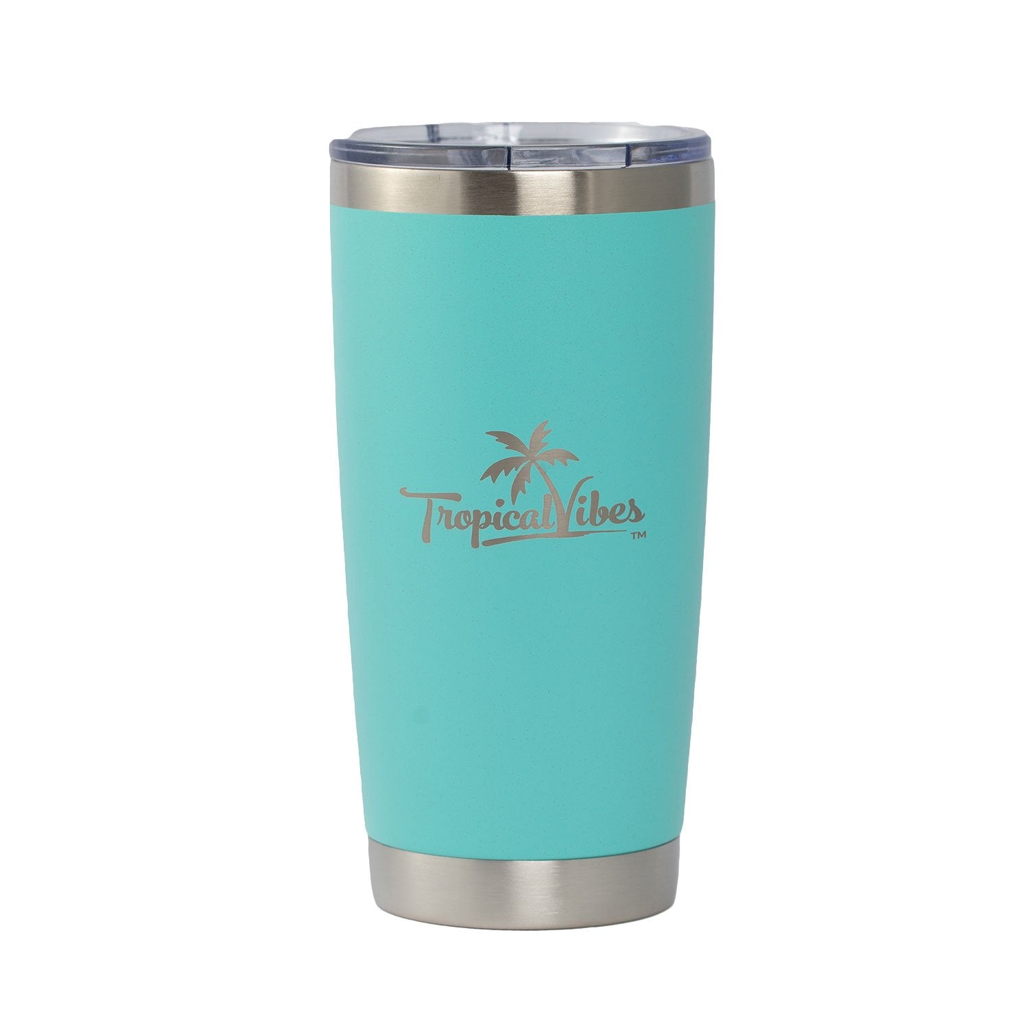20 oz. Stainless Steel Tumbler – Tropical Vibes, Double-Wall Insulated