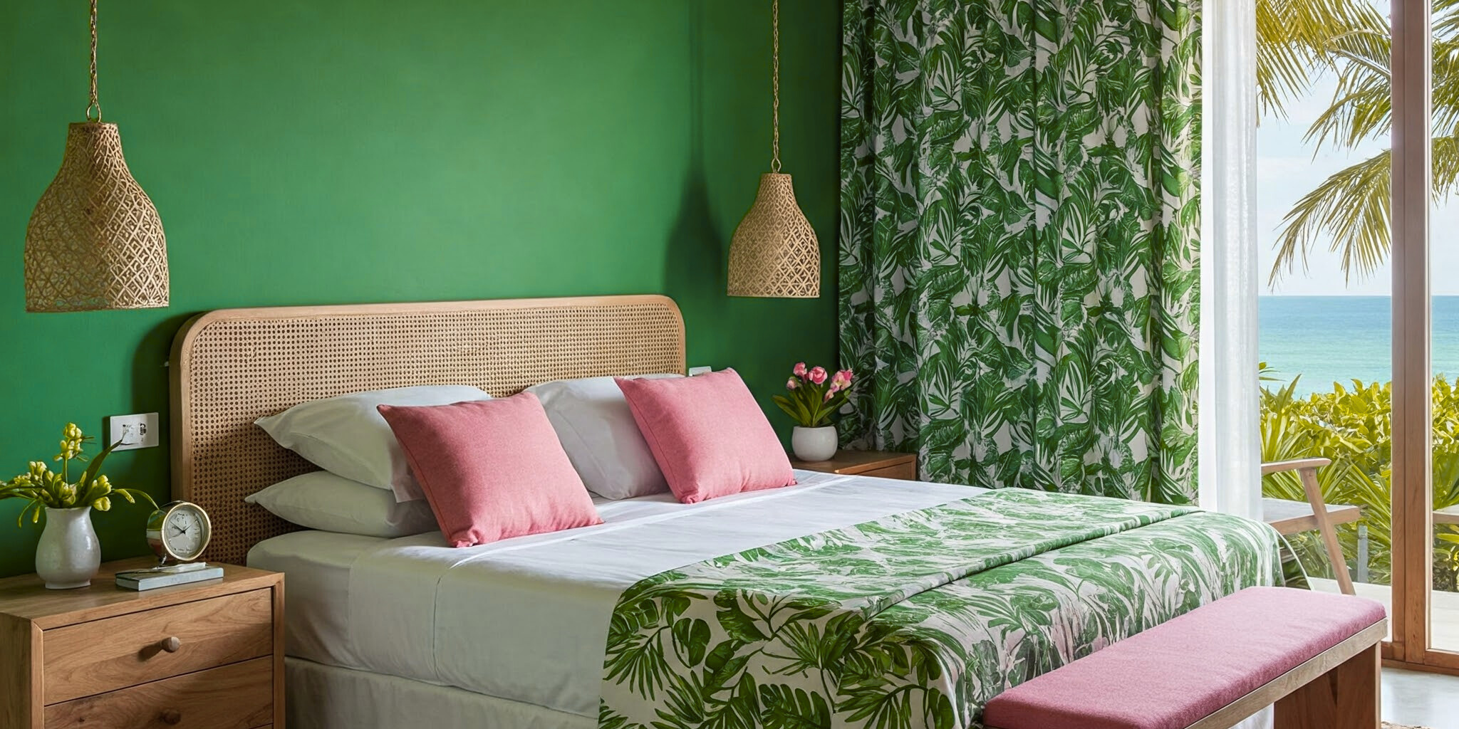 How to Use Tropical Colors In Your Home (Without Overdoing It!)