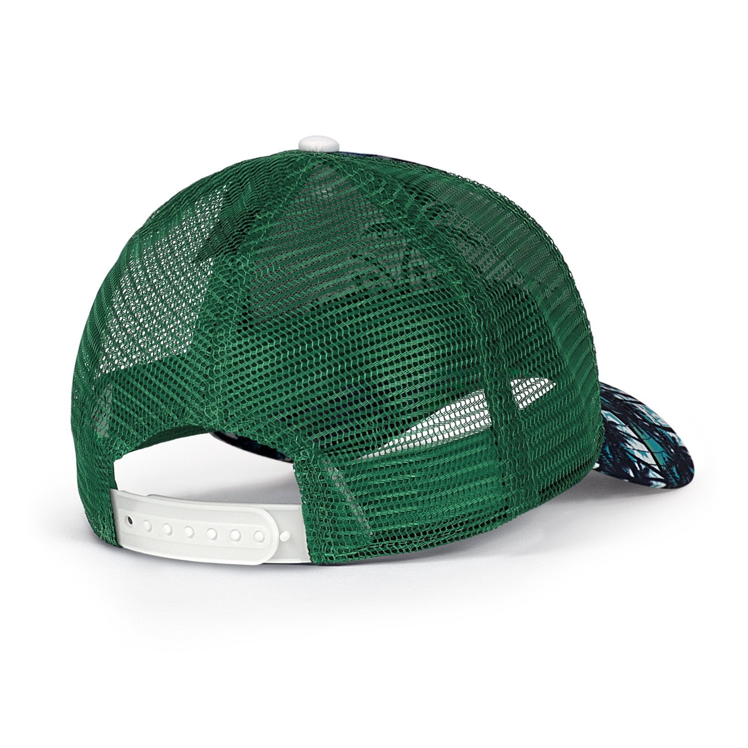 Structured Mesh Snapback Hat – Palm Tree Print, UPF 50+, Unisex Fit