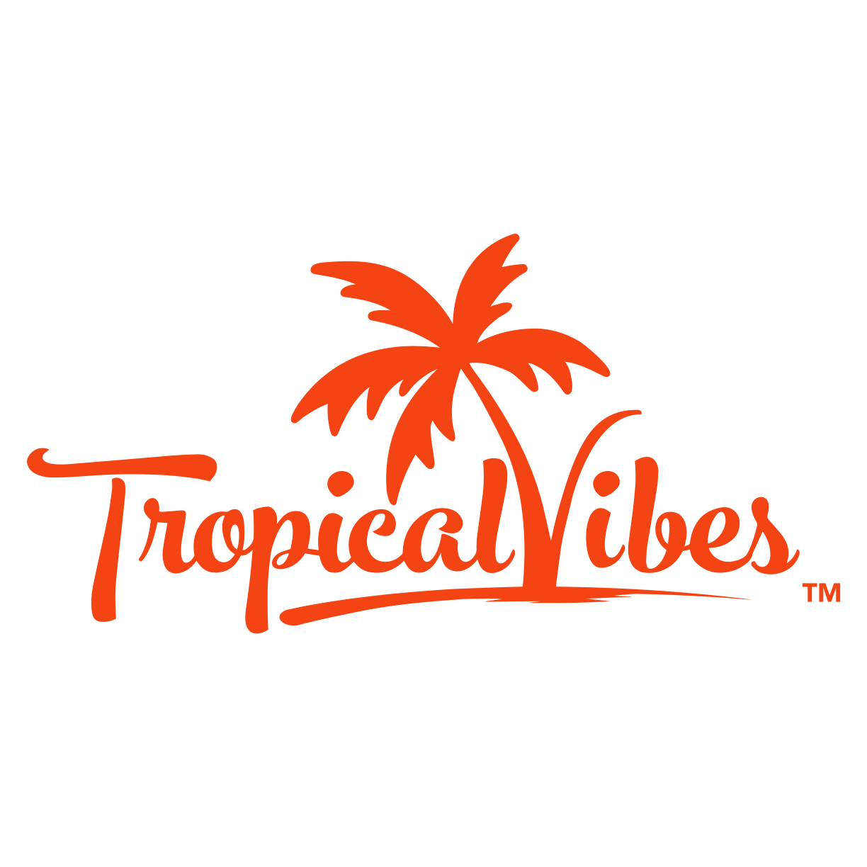 Tropical Vibes 8" Vinyl Decal – Orange, Pink, White, Green