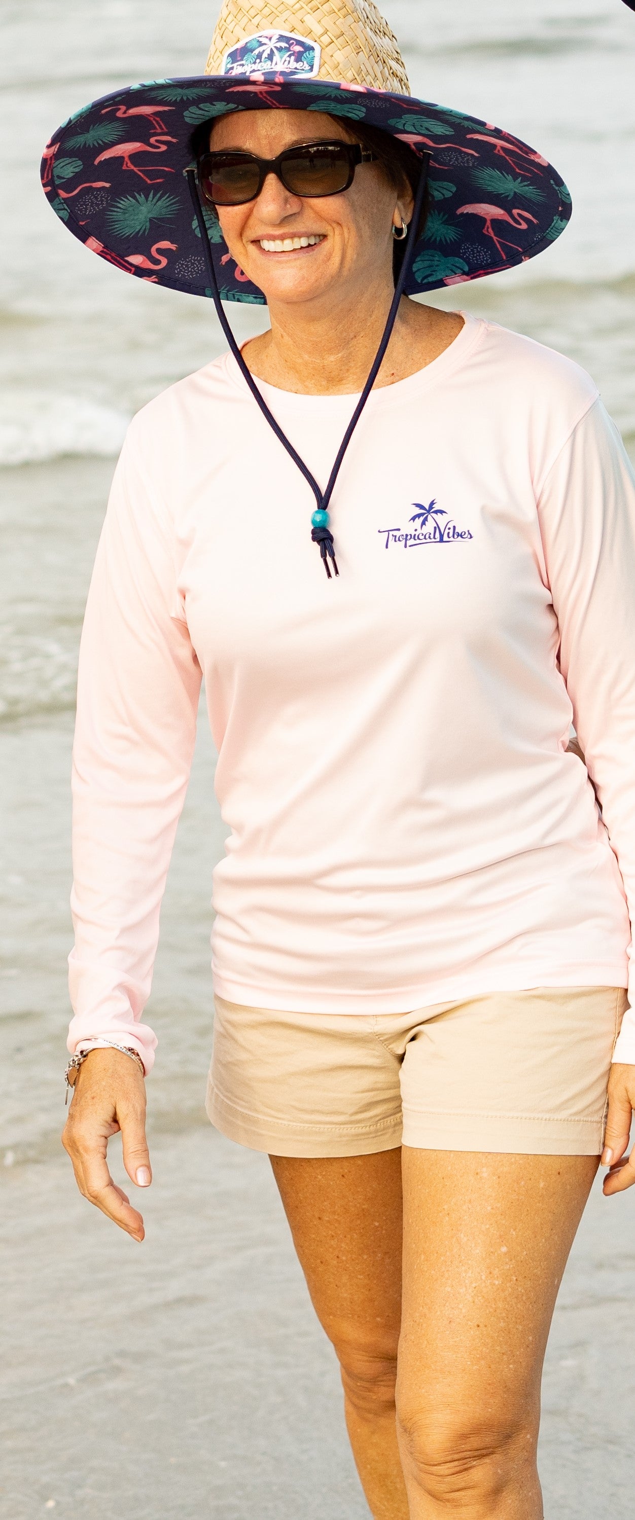 Women’s UPF 50+ Long Sleeve Shirt – Lightweight, Quick-Dry, Made in the USA (White)