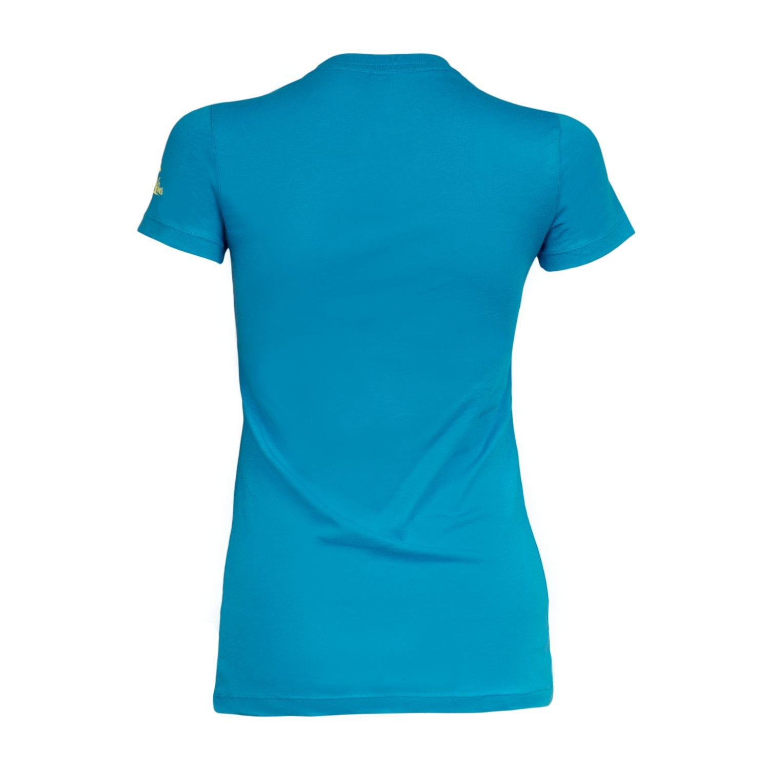Tropical Graphic Tee for Women – “Closer to Paradise” in Aqua, 100% Cotton