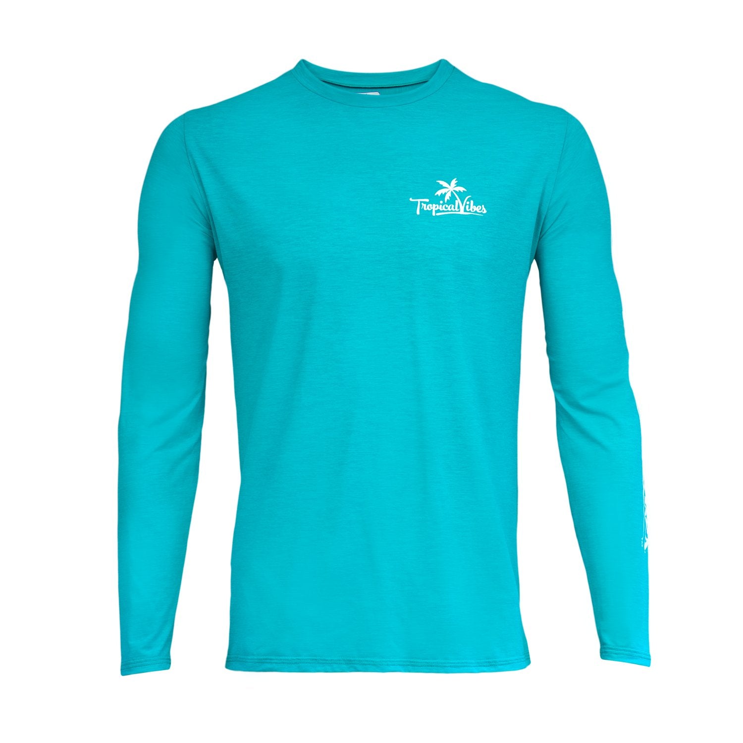 Tropical Vibes Men's UPF 30+ Sun Protection Long Sleeve Quick Dry