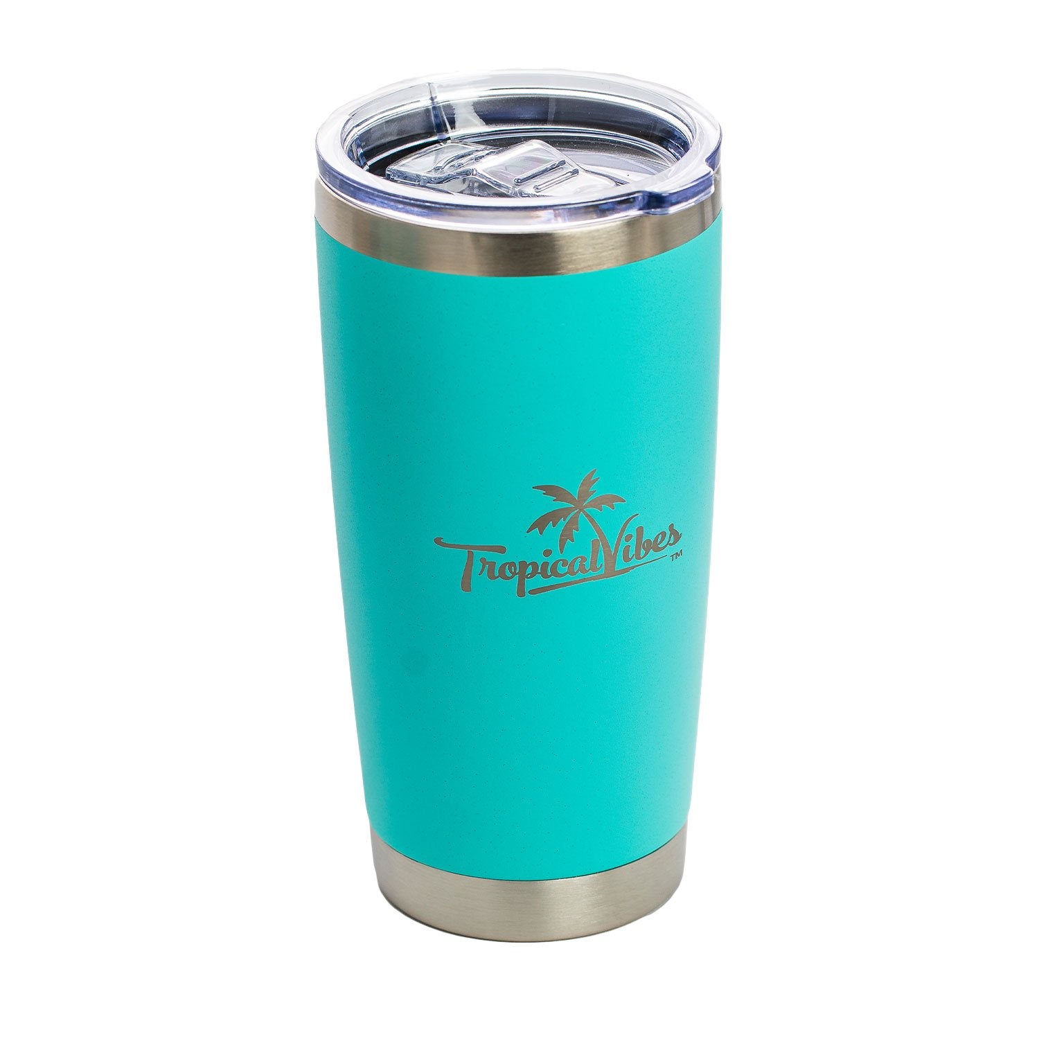 20 oz. Stainless Steel Tumbler – Tropical Vibes, Double-Wall Insulated